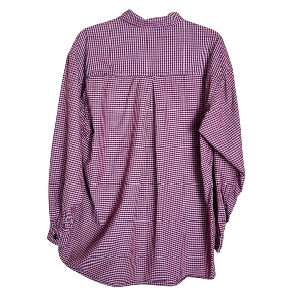 Woolrich Women’s Size M Red Black Checkered Button Up Shirt Outdoor Gorpcore - Picture 2 of 11